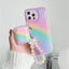 Transparent Rainbow Headset Drop Proof Phone Case For iPhone 14