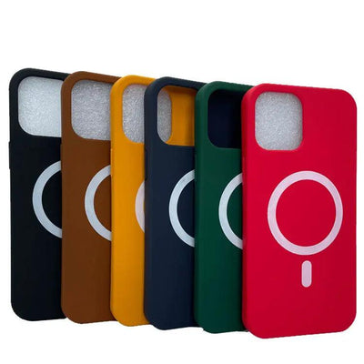 Fashion Simple Silicone Magnetic Mobile Phone Case Online Only