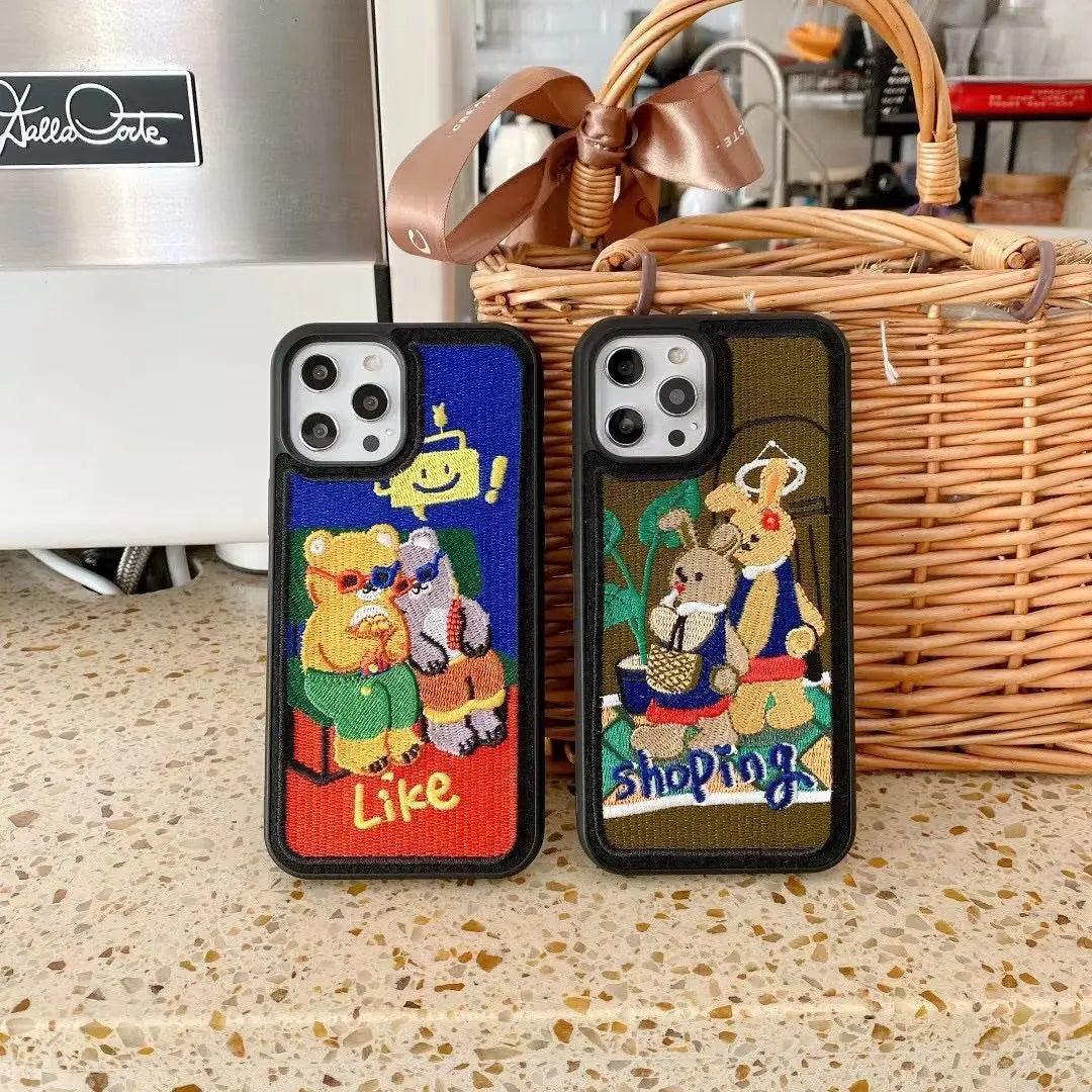 Embroidery Cartoon Mobile Phone Case - MyMobile