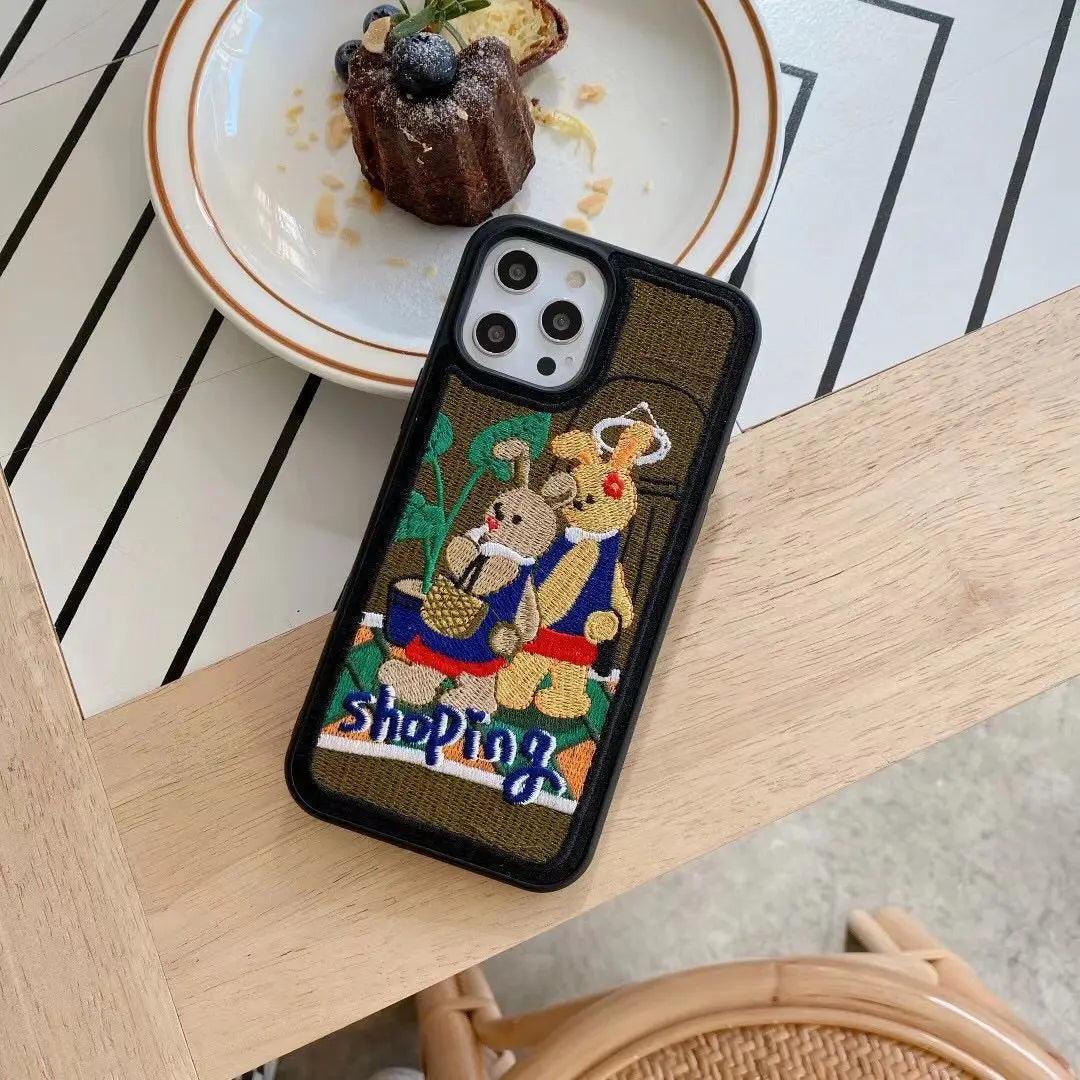 Embroidery Cartoon Mobile Phone Case - MyMobile