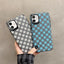 Checked lamb skin mobile phone case Online Only