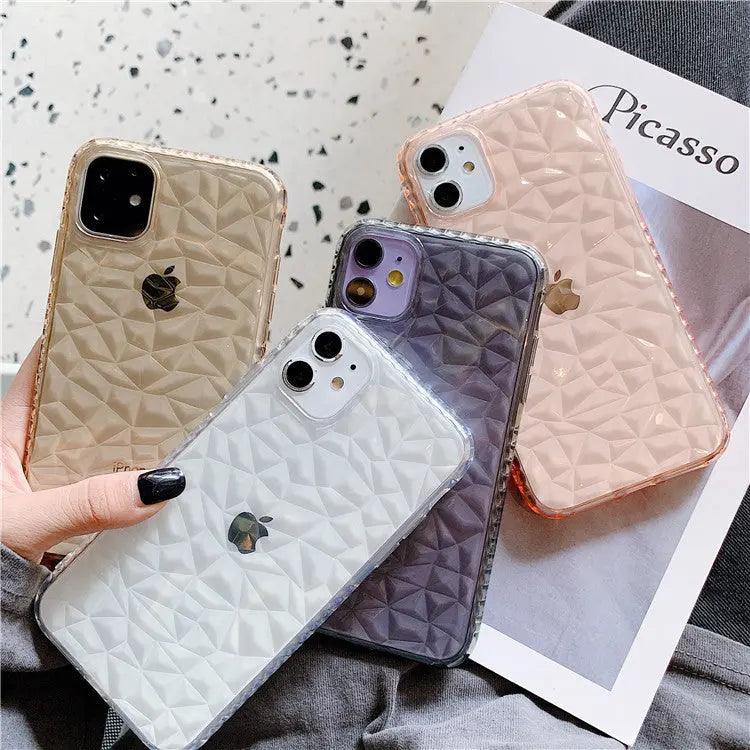 Transparent Diamond Pattern 12 Mobile Phone Case Online Only