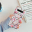 Flower Stitching Geometric Marble Pattern Silicone Electroplated Phone Case For Samsung Galaxy S30