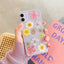 Compatible With  , Daisy Phone Case Real Flower Protective Cover For iPhone 14