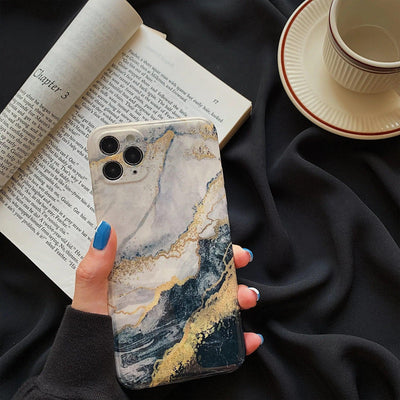 Compatible with Apple , Glitter Marble Apple Phone Case LEICA