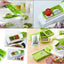 12pcs Multifunctional Vegetable Chopper Handle Food Grate Food Chopper Vegetable Slicer Dicer Cut Kitchen Gadgets