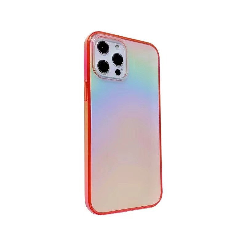 Colorful Transparent Mini Two-In-One Phone Case For iPhone 15