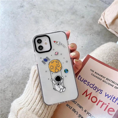 Spaceman Transparent Soft Silicone Phone Case Online Only