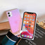 Compatible WithApple Square Purple Laser Mobile Case For iPhone 14