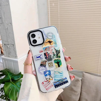 Compatible with Apple, Fashion World Travel Label Phone Cases For iPhone 12 Online Only