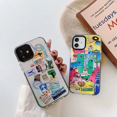 Compatible with Apple, Fashion World Travel Label Phone Cases For iPhone 12 Online Only