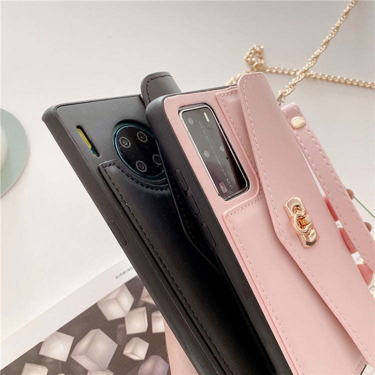 Leather Pattern Handbag Mobile Phone Case For Huawei Nova 7