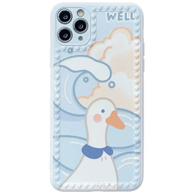 Cute Blue Cartoon Mobile Phone Soft Case Online Only