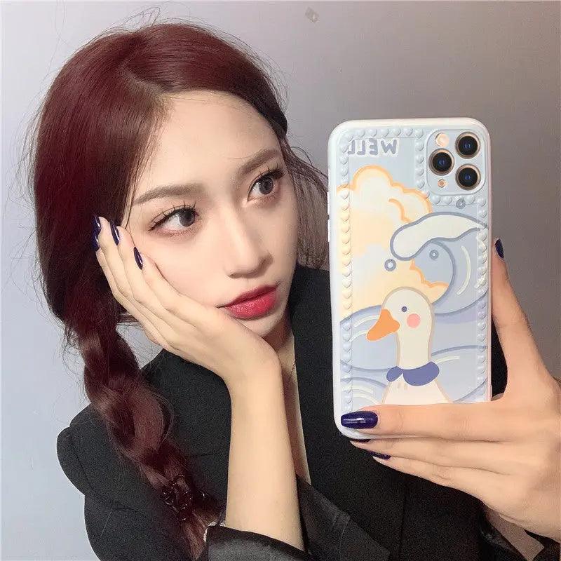 Cute Blue Cartoon Mobile Phone Soft Case - MyMobile