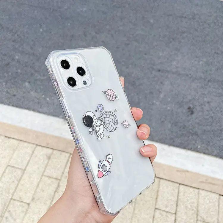 Astronaut Transparent Side Phone Case With Picture - MyMobile