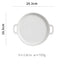 Binaural Baking Tray Pizza Tray Round Dish Plate Dish Creative Oven Ceramic Net Celebrity Tableware Microwave Flat Plate