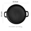 Binaural Baking Tray Pizza Tray Round Dish Plate Dish Creative Oven Ceramic Net Celebrity Tableware Microwave Flat Plate