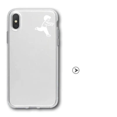 Compatible with Apple , Transparent Cartoon Mobile Phone Case Online Only