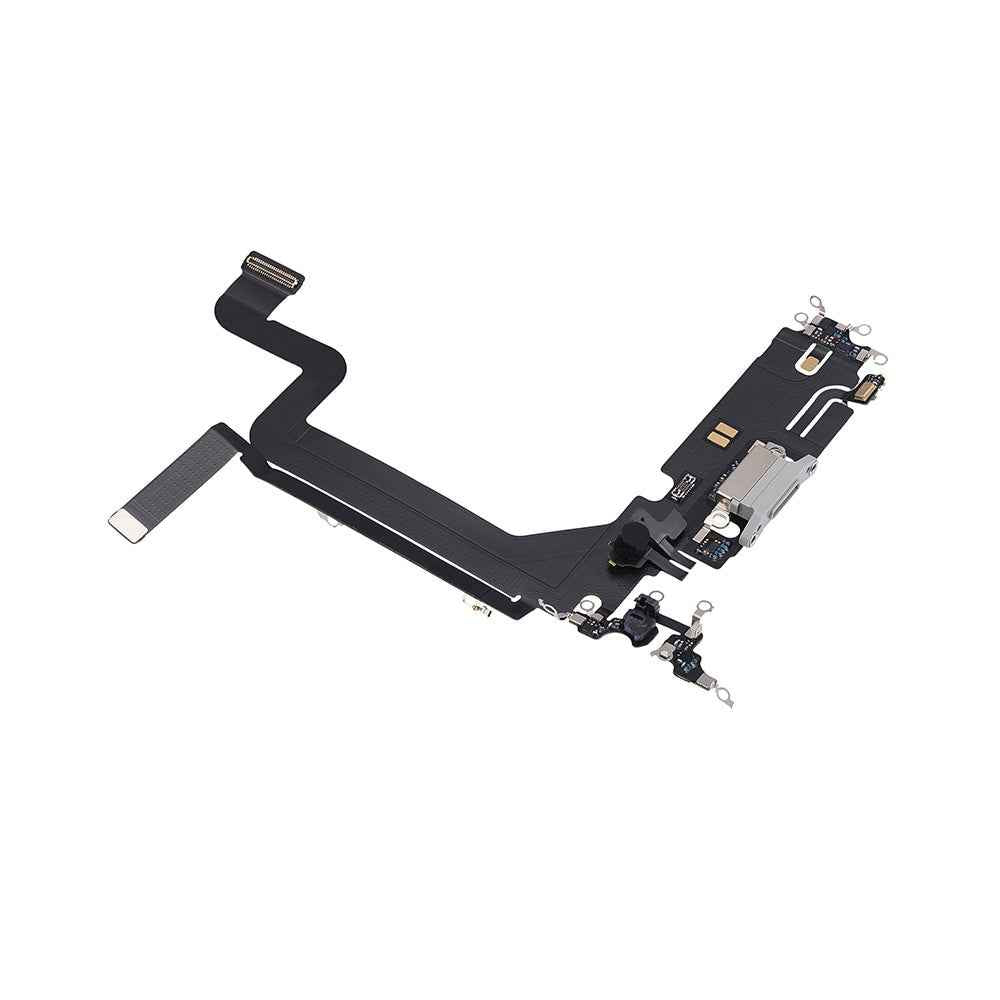 AMPLUS Charging Port for iPhone 14 Pro Max-Silver