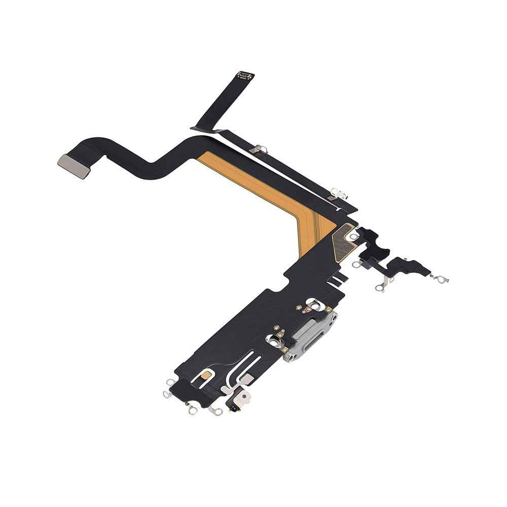 AMPLUS Charging Port for iPhone 14 Pro Max-Silver
