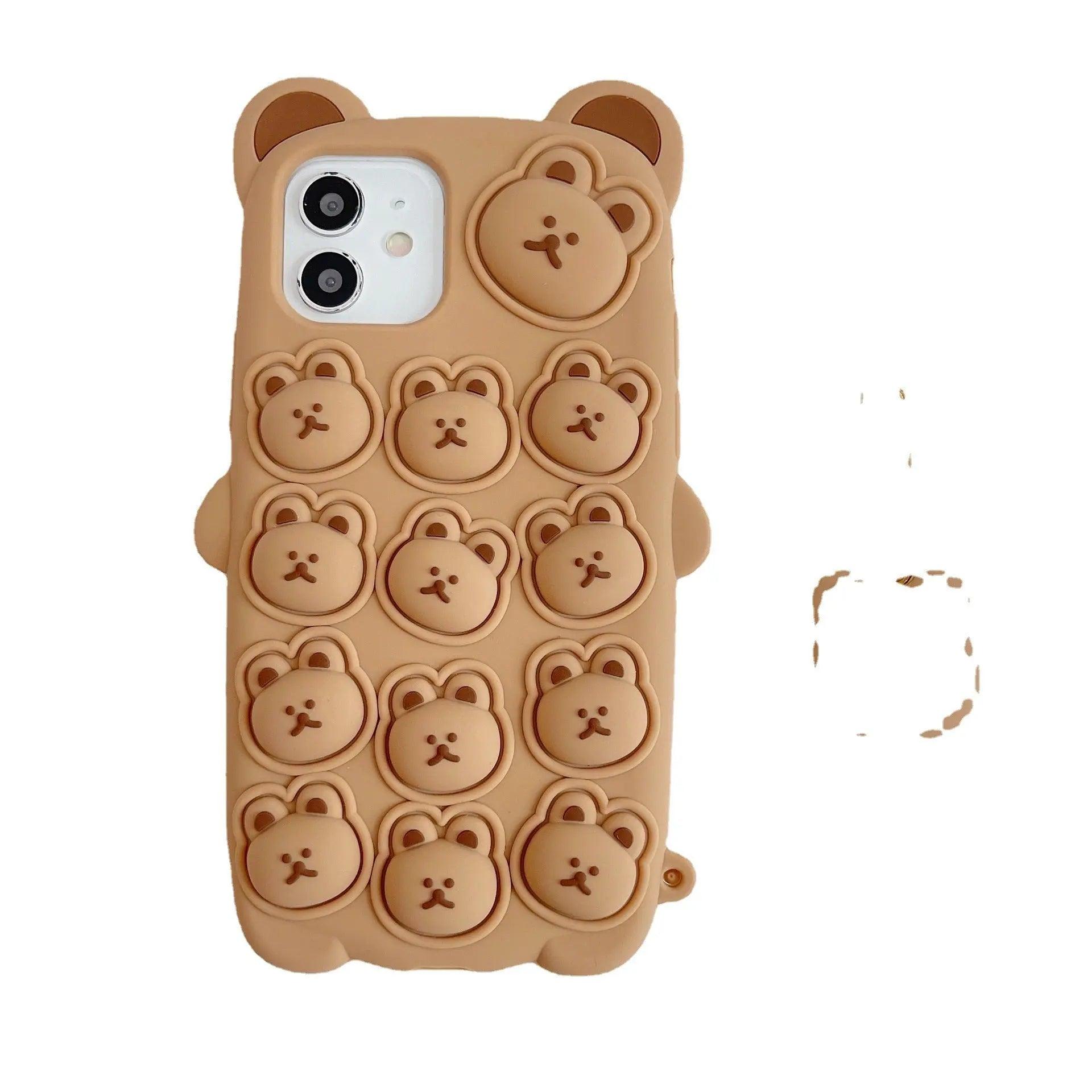 Personalized Fashion Press Bear Mobile Phone Case - MyMobile