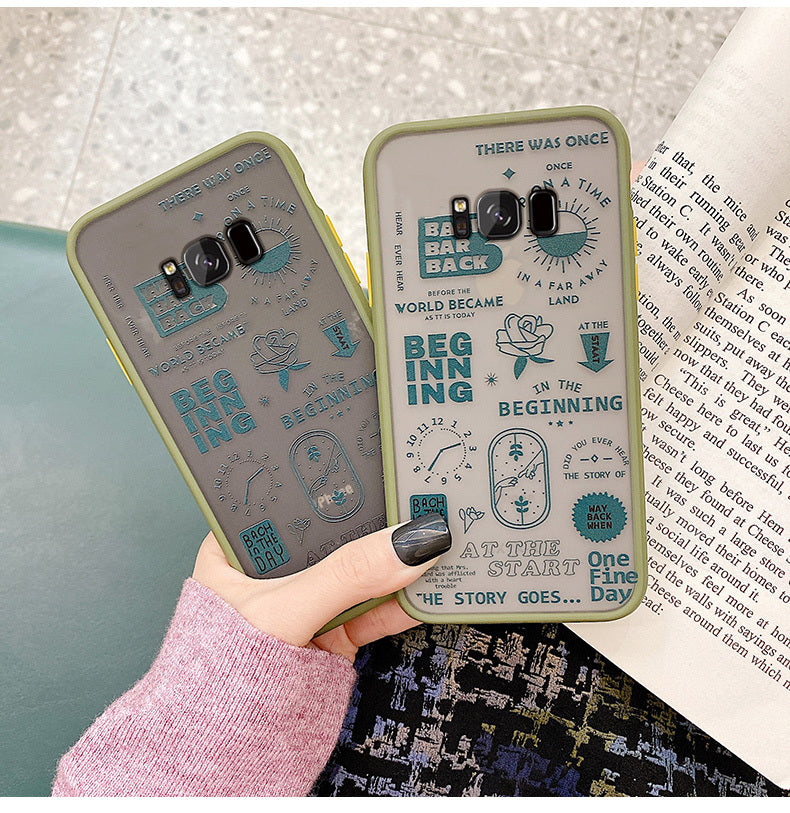 English label frosted phone case For Samsung Galaxy S20