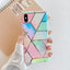 Compatible with Apple , Retro Geometric Marble Silicone Electroplated Mobile Phone Case Online Only