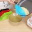 Silicone Clip-on Pot Pan Bowl Funnel Oil Strainer Creative Rice Washing Colander for Draining Liquid Fits All Pot Size