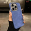 New High-grade Solid Color Suede Phone Case - MyMobile