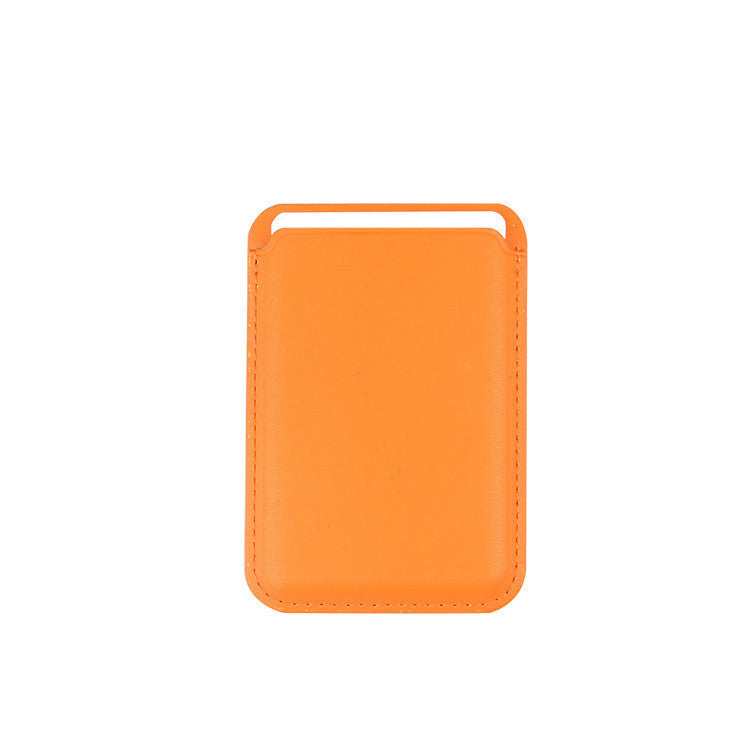 Leather Magnetic Card Sleeve For iPhone 15