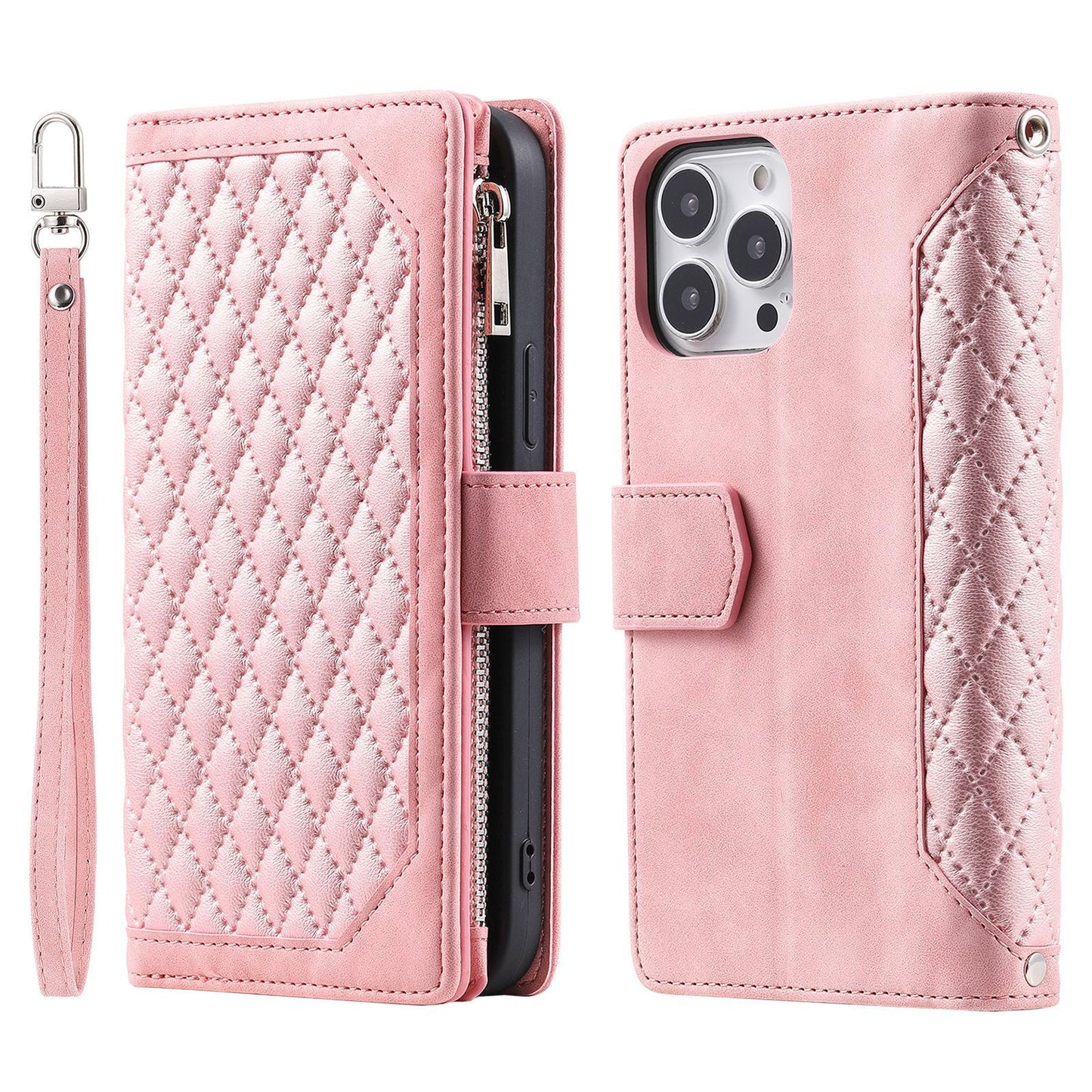 Mobile Phone Leather Case Multifunctional For iPhone 15