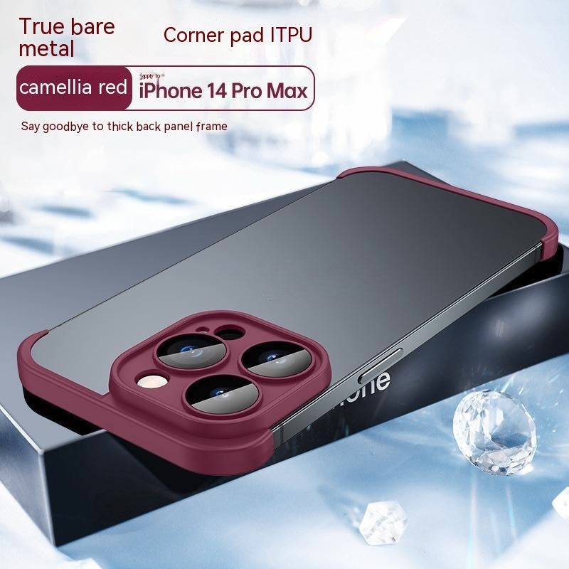 Frameless Bumper Lens Protector Drop-resistant Ultra-thin Mobile Phone Bare Case For iPhone 15