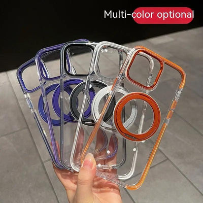 Magnetic Rotating Bracket Colorful Two-in-one New Phone Case Online Only