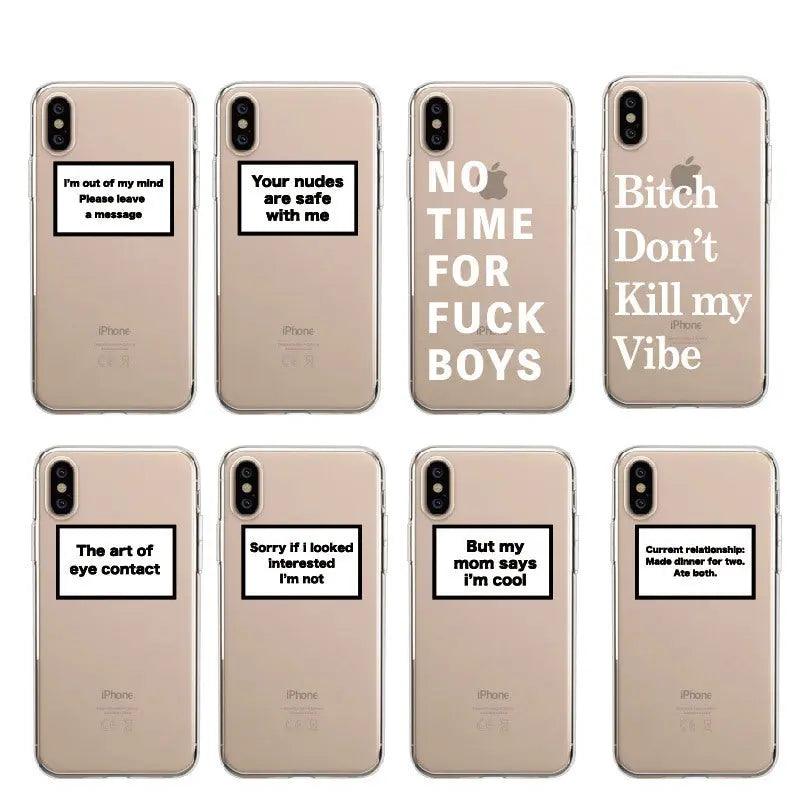 Creative text FUCK mobile phone case - MyMobile