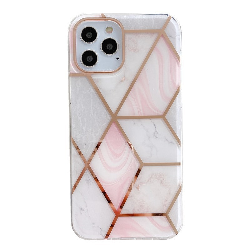 Electroplating mosaic marble phone case - MyMobile