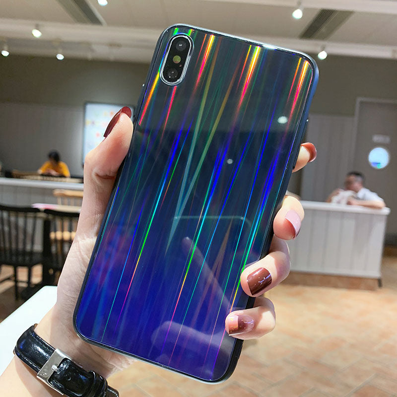 Gradient glass phone case