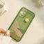 Creative Retro Phone Case Transparent Green All Inclusive - MyMobile