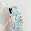 Electroplated marble mobile phone case For Huawei P30 pro