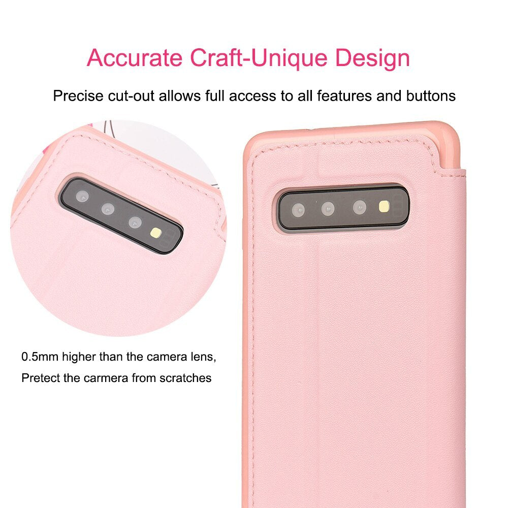 Crown Card Leather Case for Samsung Galaxy S10