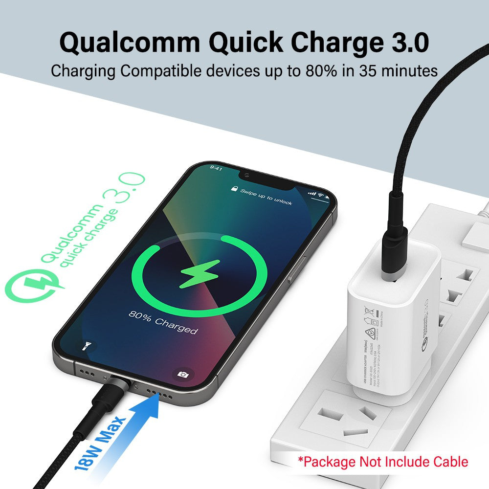 iQuick 18W QC3.0 USB-A Charging Adapter