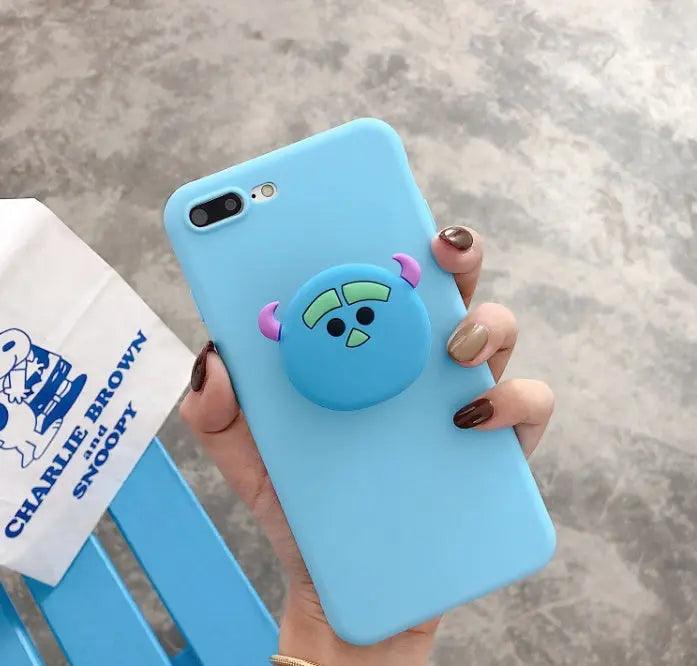 Compatible With Cartoon Bear Bracket Phone Case - MyMobile