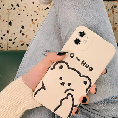 Cute Cartoon Silicone Creative Cube Mobile Phone Case Online Only