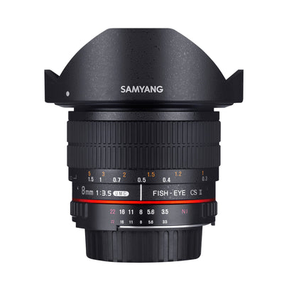 Samyang 8mm f/3.5 Fish-eye CS II w/hood