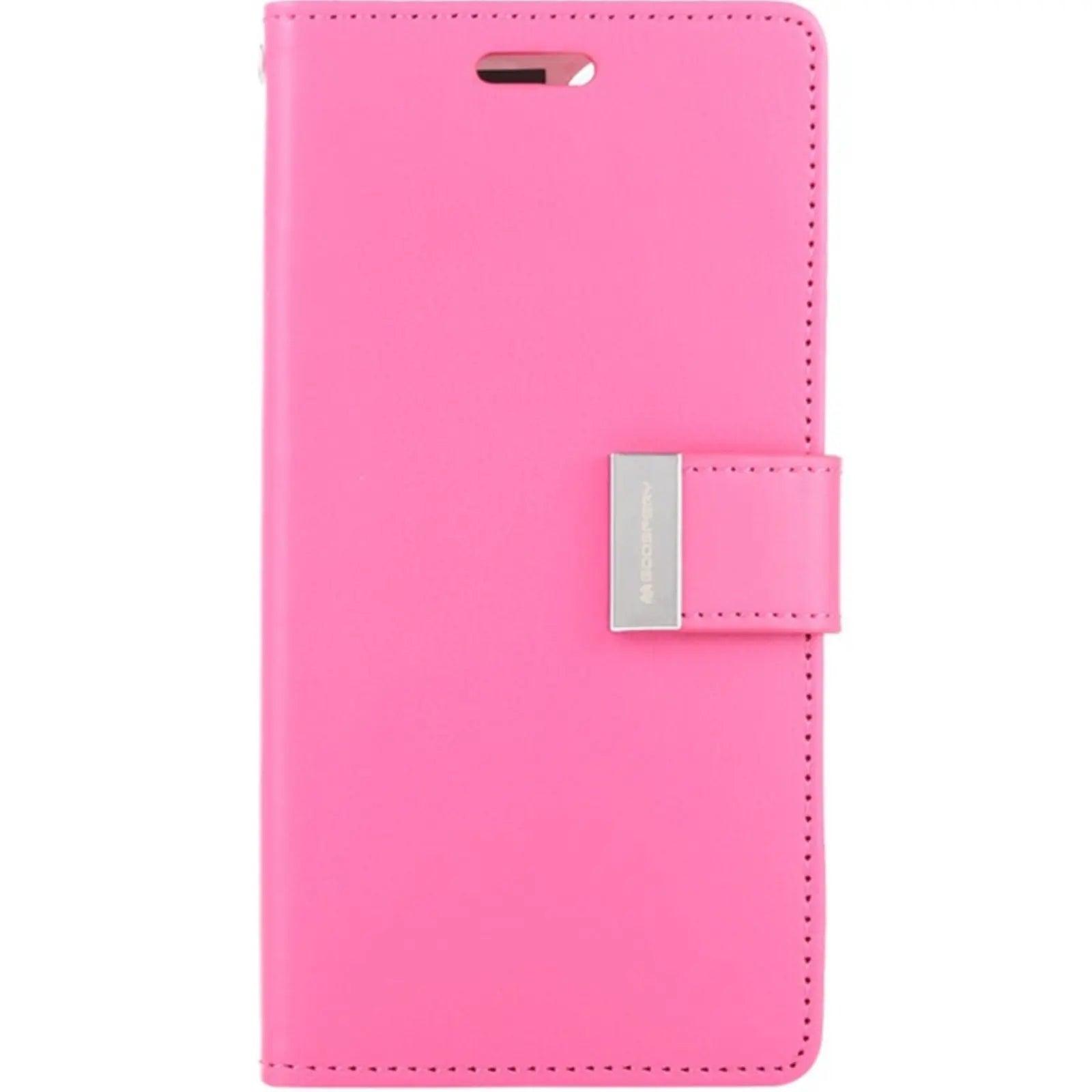 Mercury Rich Diary Case for iPhone 15 Pink