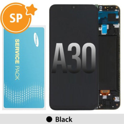 Samsung Galaxy A30 A305F OLED Screen Replacement Digitizer GH82-19202A/19725A (Service Pack)-Black
