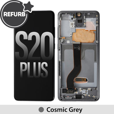 Samsung Galaxy S20 Plus REFURB OLED Screen Replacement Digitizer with Frame G985 / G986