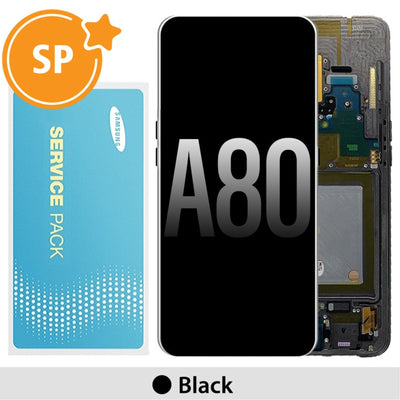 Samsung Galaxy A80 A805F OLED Screen Replacement Digitizer GH82-20348A/20390A/20368A (Service Pack)-Black