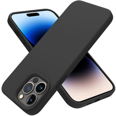 Liquid Silicone Case Cover for iPhone 15 Plus Black