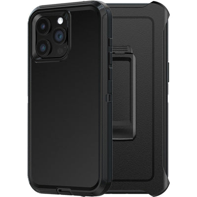 Shockproof Robot Armorr Hard Plastic Case with Belt Clip for iPhone 15 Pro Max