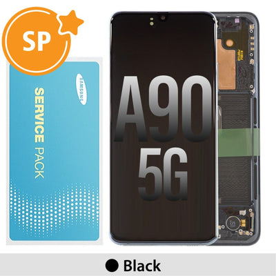 Samsung Galaxy A90 5G A908 OLED Screen Replacement GH82-21606A/GH82-21092A/21530A (Service Pack)-Black